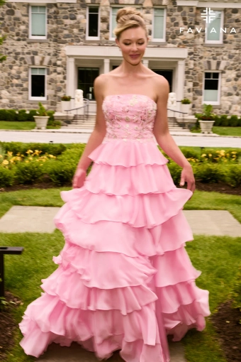 Faviana Prom Dresses Style #11675 #3 Light Pink frontface vertical thumbnail