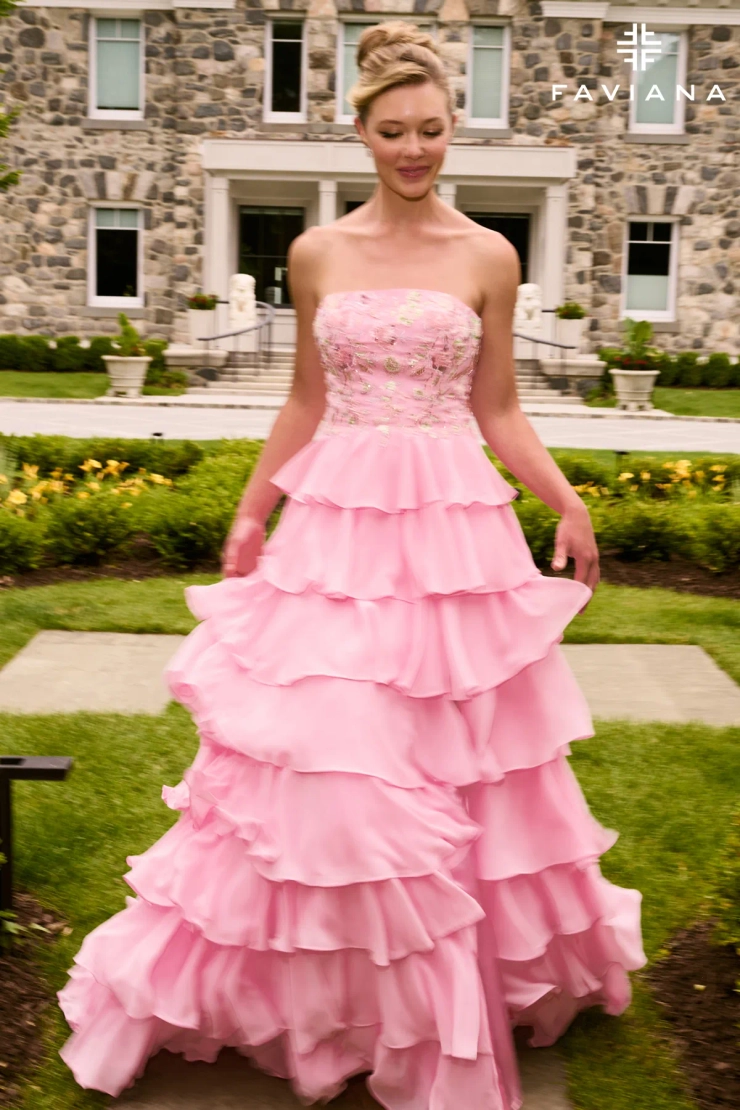 Faviana Style #11675 #1 Light Pink frontface vertical picture