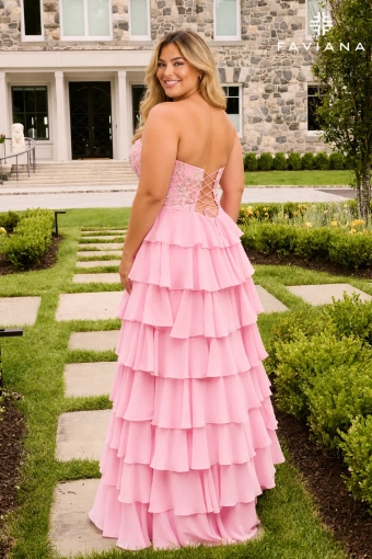 Faviana Prom Dresses Style #11675E #1 default Light Pink backface vertical thumbnail