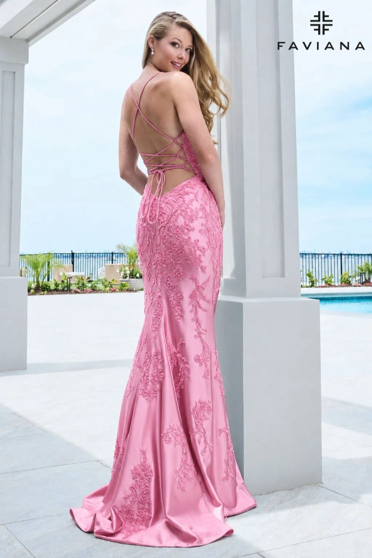 Faviana Style #11680 #4 default Cotton Candy Pink backface vertical picture