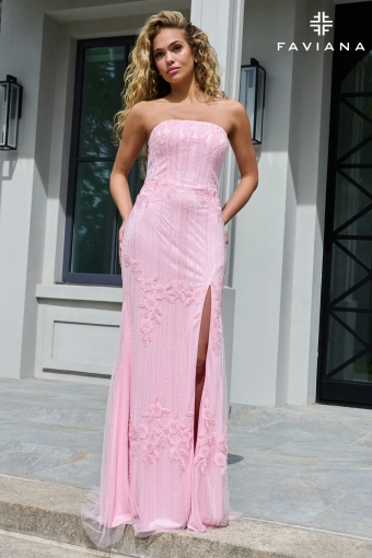 Faviana Prom Dresses Style #11681 #2 Light Pink frontface vertical thumbnail