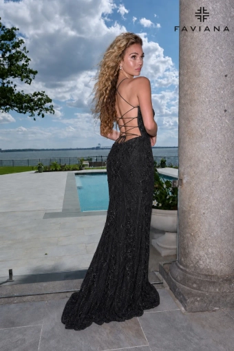 Faviana Prom Dresses Style #11683 #4 default Black backface vertical thumbnail