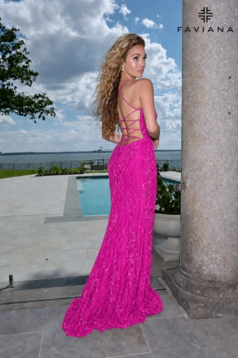 Faviana Prom Dresses Style #11683 #3 Bright Fuchsia backface vertical thumbnail