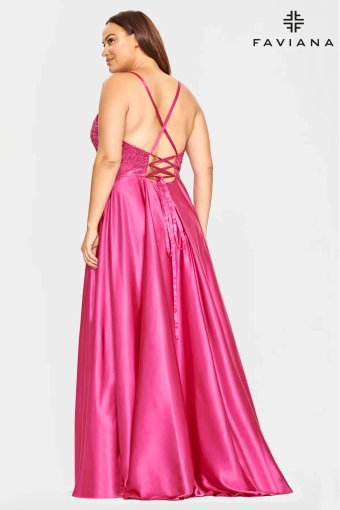 Faviana Prom Dresses Style #9524 #5 Raspberry backface vertical thumbnail