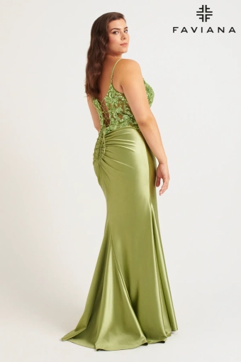 Faviana Prom Dresses Style #9563 #3 default Sage backface vertical thumbnail