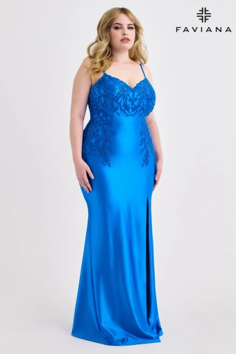 Faviana 9603 #10 Electric Blue frontface vertical thumbnail