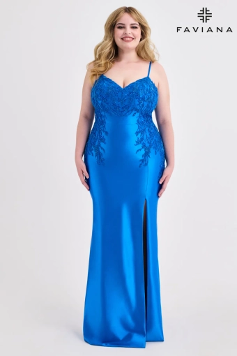 Faviana 9603 #9 Electric Blue frontface vertical thumbnail