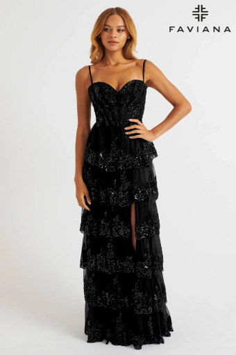 Faviana Prom Dresses Style #E11087 #3 frontface vertical thumbnail