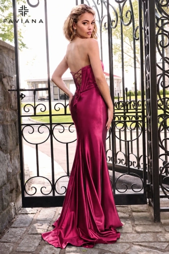 Faviana Prom Dresses Style #E11632 #7 default Cherry backface vertical thumbnail
