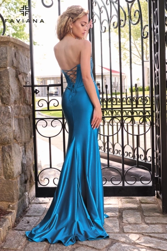 Faviana Prom Dresses Style #E11632 #9 Ink Blue backface vertical thumbnail