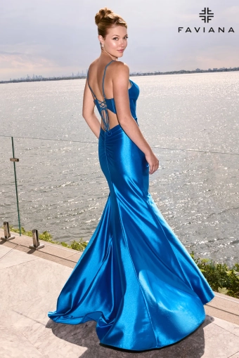 Faviana Prom Dresses Style #E11648 #3 default Electric Blue backface vertical thumbnail