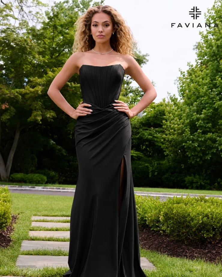 Faviana Style #E11659 #7 Black frontface vertical cropped picture