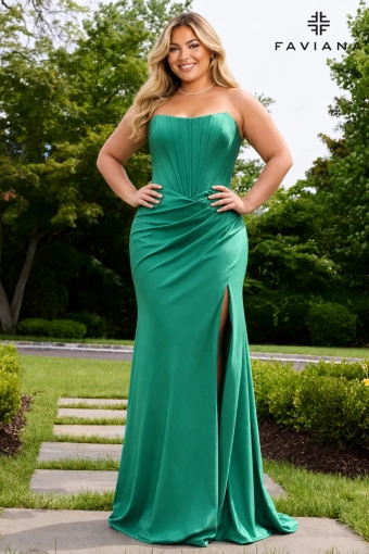 Faviana Prom Dresses Style #E11659E #0 default Dark Emerald frontface vertical thumbnail