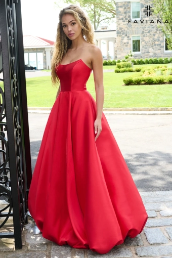 Faviana Prom Dresses Style #E11670 #3 Red frontface vertical thumbnail