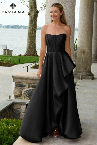 Faviana Prom Dresses Style #E11671 #1 Black frontface vertical thumbnail