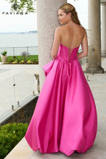 Faviana Prom Dresses Style #E11671 #5 Wild Berry backface vertical thumbnail
