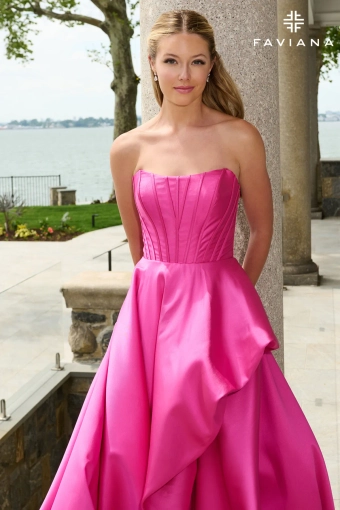 Faviana Prom Dresses Style #E11671 #6 Wild Berry frontface vertical cropped thumbnail