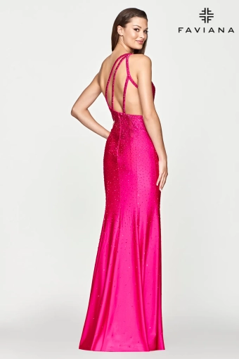 Faviana Prom Dresses Style #S10632 #5 Hot Pink backface vertical thumbnail