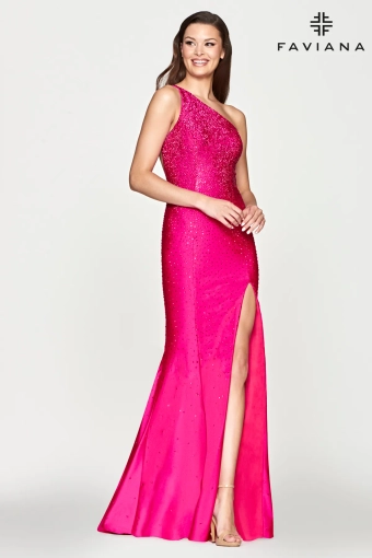 Faviana Prom Dresses Style #S10632 #2 Hot Pink frontface vertical thumbnail