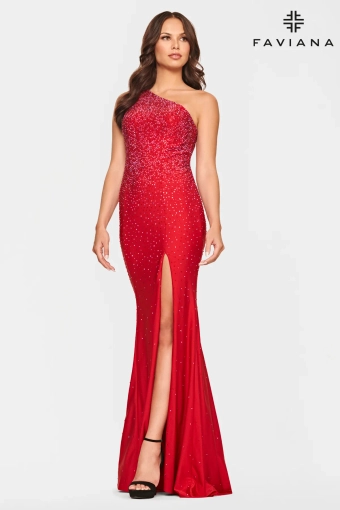 Faviana Prom Dresses Style #S10632 #1 Ruby frontface vertical thumbnail