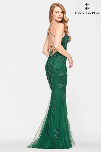 Faviana Prom Dresses Style #S10634 #10 Hunter backface vertical thumbnail