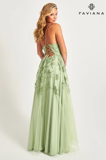 Faviana Prom Dresses Style #S10640 #15 Sage backface vertical thumbnail