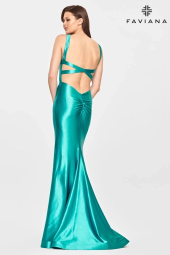 Faviana Prom Dresses Style #S10809 #9 Peacock backface vertical thumbnail