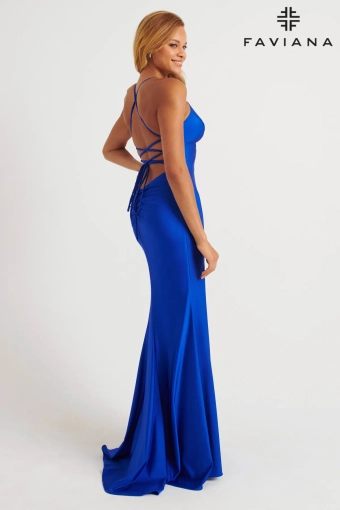 Faviana Prom Dresses Style #S10826 #17 Royal backface vertical thumbnail