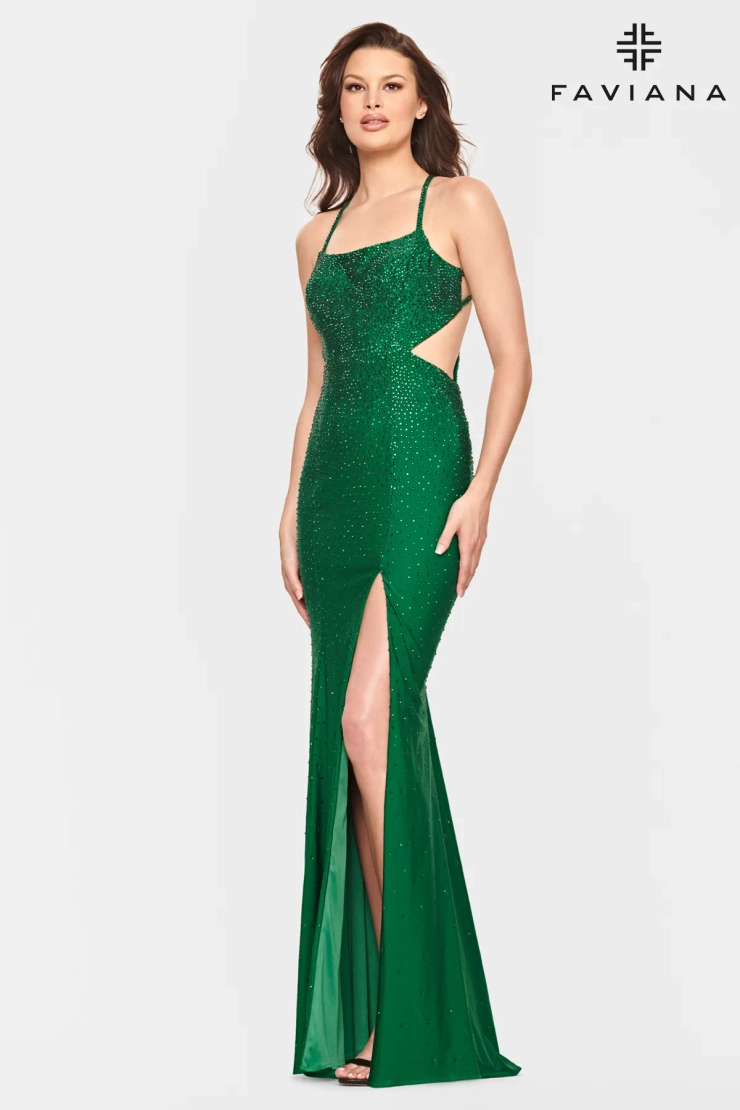 Faviana Style #S10829 #1 Dark Emerald frontface vertical picture