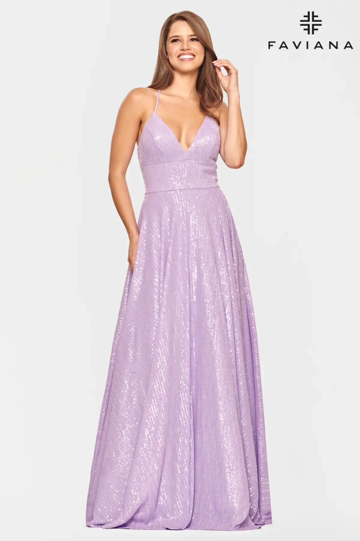 Faviana Style #S10831 #1 Light Lavender frontface vertical picture