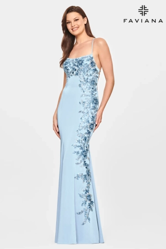 Faviana Prom Dresses Style #S10845 #1 Peri frontface vertical thumbnail