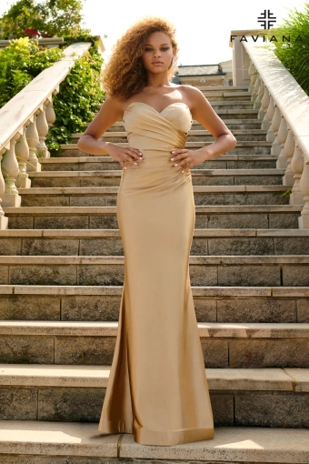 Faviana Prom Dresses Style #S10856 #6 Gold frontface vertical thumbnail