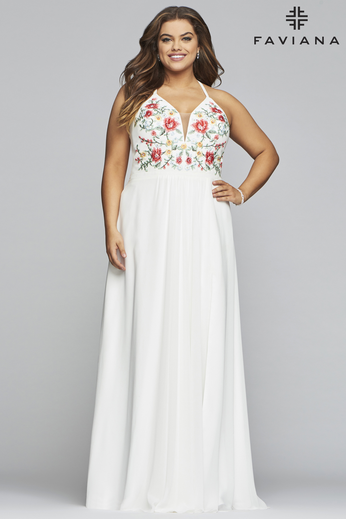 white prom dress plus size Gold Beaded Off-Shoulder Chiffon Plus size prom dresses
