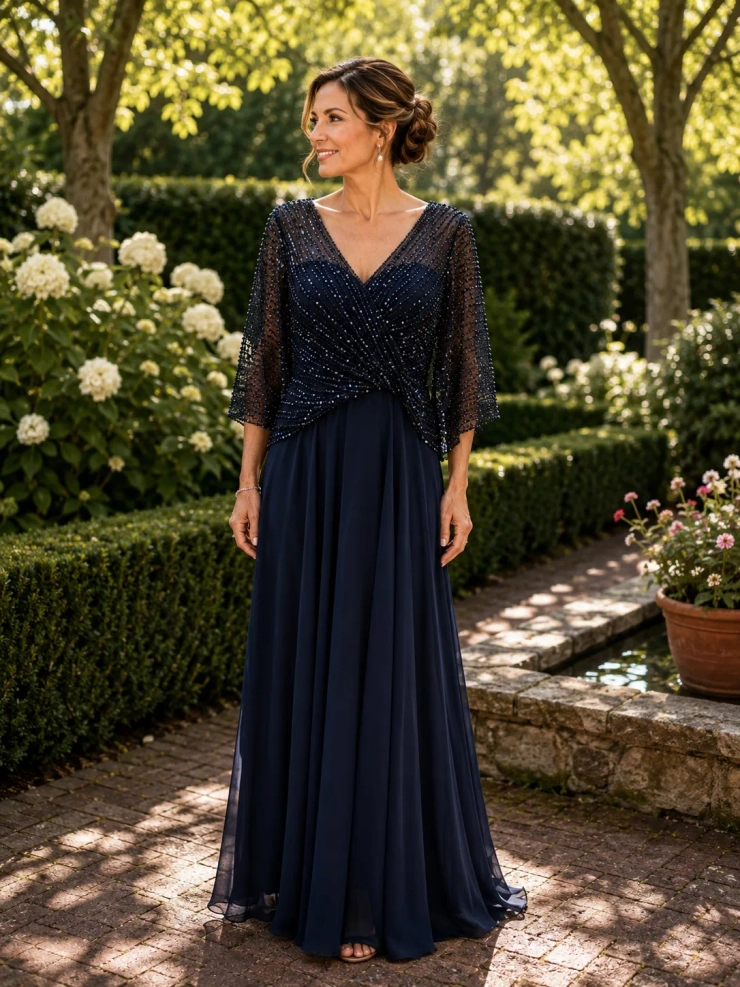 Rina di Montella Style #R102 #1 Navy frontface vertical picture