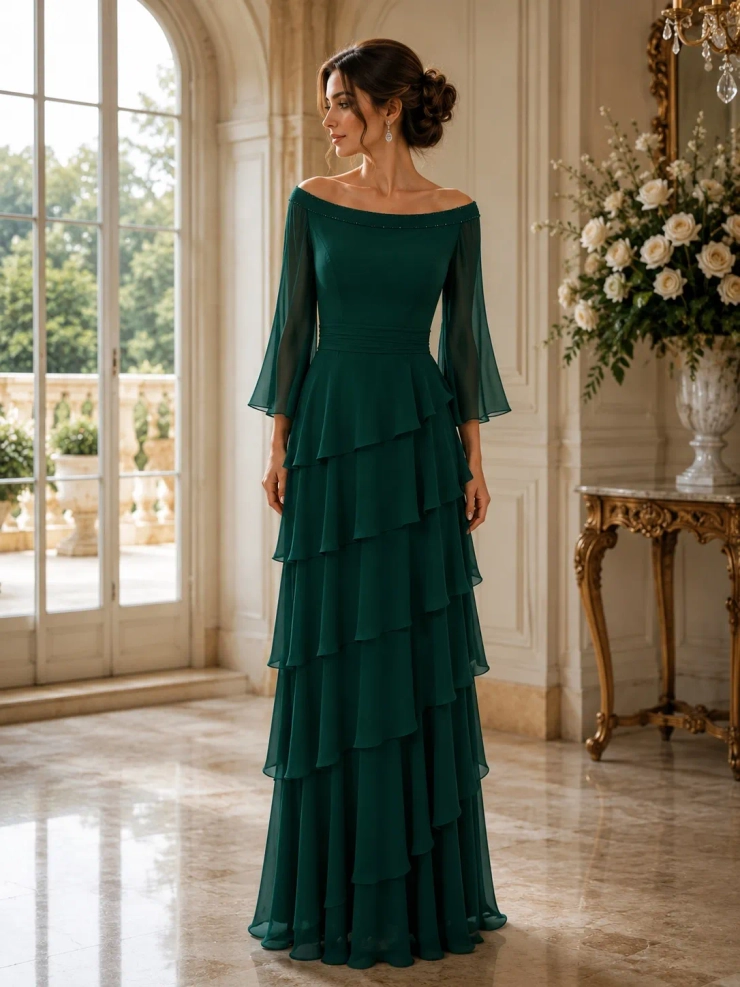 Rina di Montella Style #R105 #1 Hunter Green frontface vertical picture
