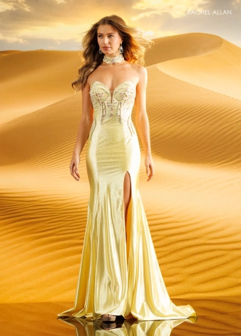 Rachel Allan Style #71086 $1 Yellow frontface vertical thumbnail