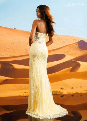Rachel Allan Style #71087 $4 Yellow backface vertical thumbnail