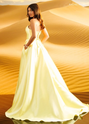 Rachel Allan Style #71091 $3 Yellow backface vertical thumbnail