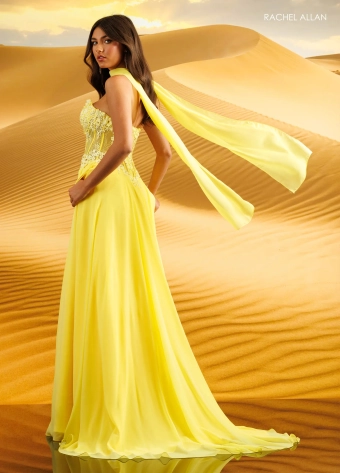 Rachel Allan Style #71117 $8 Yellow backface vertical thumbnail