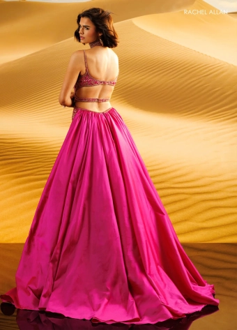 Rachel Allan Style #71126C $5 default Fuchsia/Gold backface vertical thumbnail