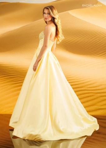 Rachel Allan Style #71148 $2 Yellow backface vertical thumbnail