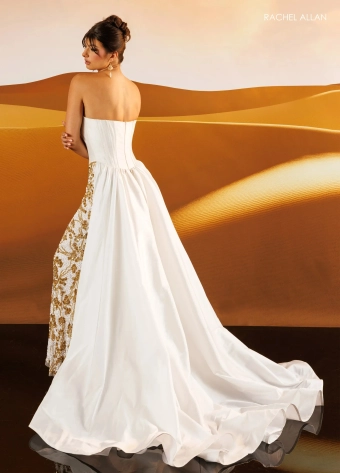 Rachel Allan Style #71151 $7 White/Gold backface vertical thumbnail