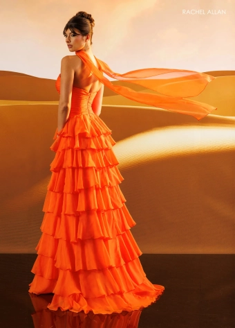 Rachel Allan Style #71160 $5 Tangerine backface vertical thumbnail