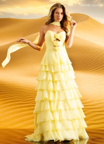 Rachel Allan Style #71160 $0 default Yellow frontface vertical thumbnail