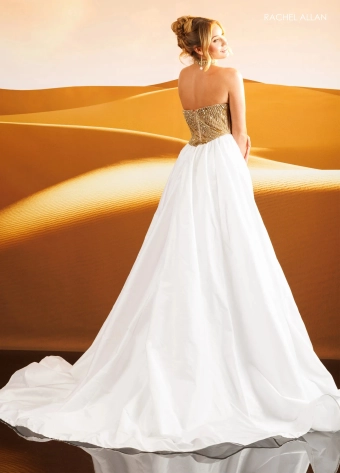 Rachel Allan Style #71181C $3 default Nude/Gold/White backface vertical thumbnail