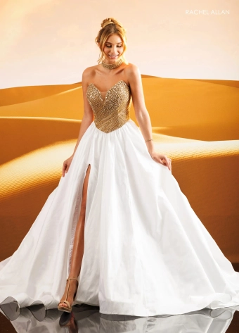 Rachel Allan Style #71181C $0 default Nude/Gold/White frontface vertical thumbnail
