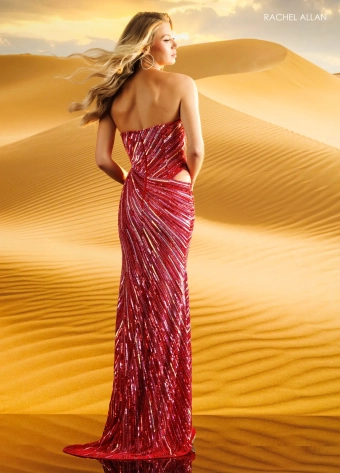 Rachel Allan Style #71214 $4 Red/Fuchsia backface vertical thumbnail