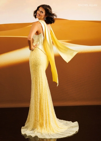 Rachel Allan Style #71219 $4 Yellow backface vertical thumbnail