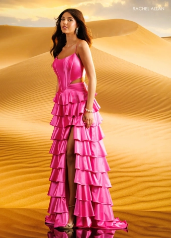 Rachel Allan Style #71235 $2 Hot Pink frontface vertical thumbnail