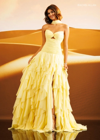 Rachel Allan Style #71270 $2 Yellow frontface vertical thumbnail